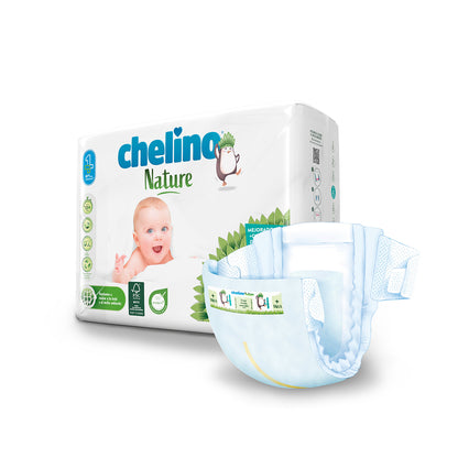 6-pack blöjor T4 9-15 kg Chelino Nature 34 st