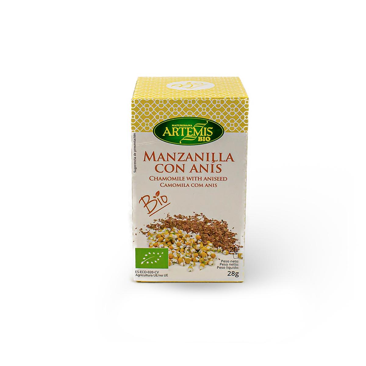 Camomilla con anice Artemis, 20 filtri.