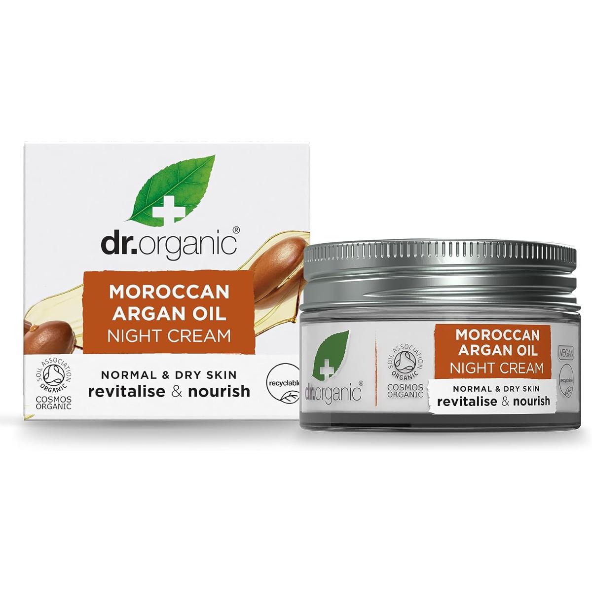 Presentförpackning med ansiktsprodukter Arganolja Dr. Organic