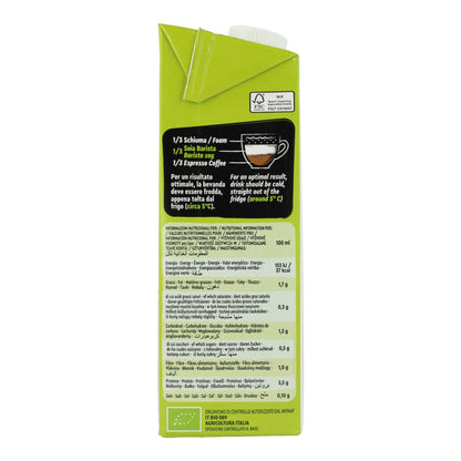 Vitariz Organic Gluten-Free Barista Soy Drink 1 L