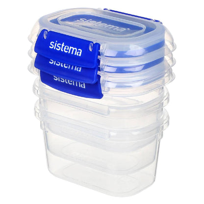 Pack de récipients hermétiques Sistema Klip It+ 3x400 ml