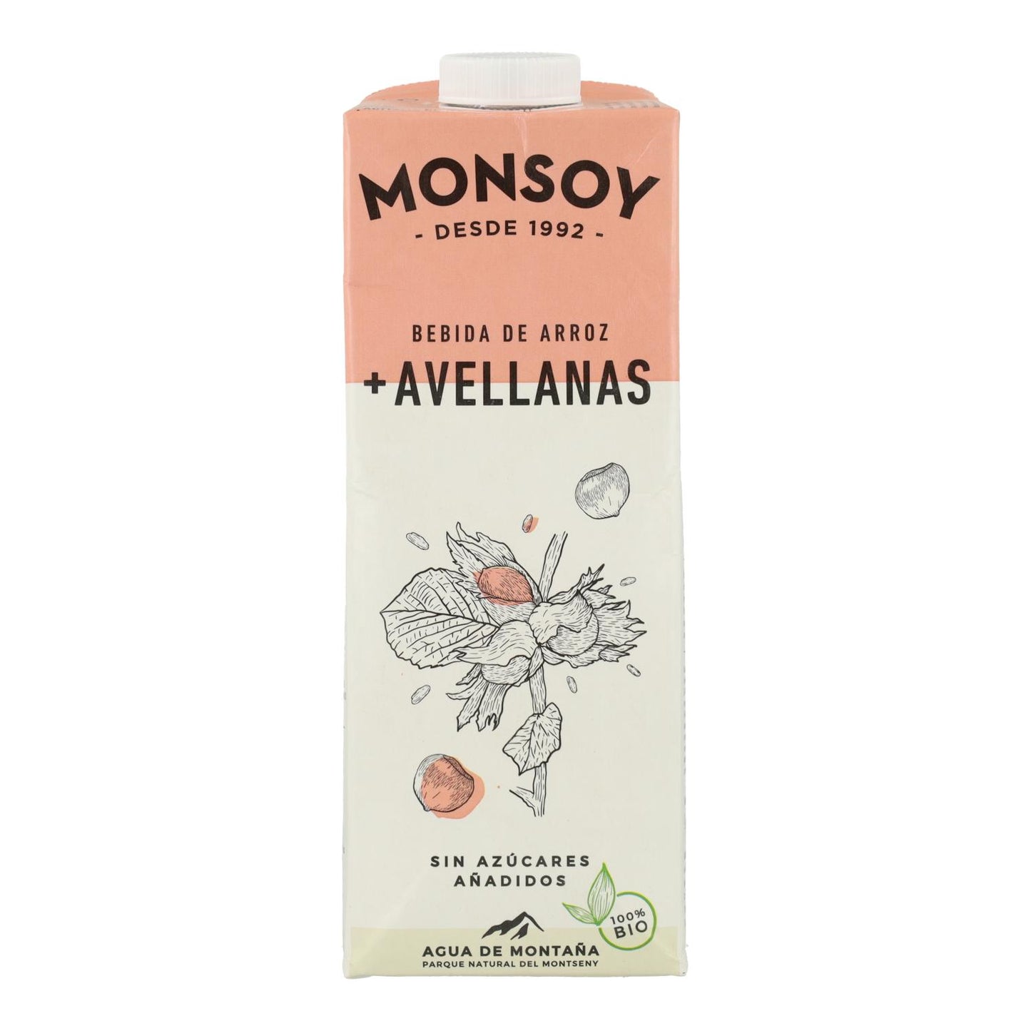 Monsoy Organic Rice and Hazelnut Drink 1 L
