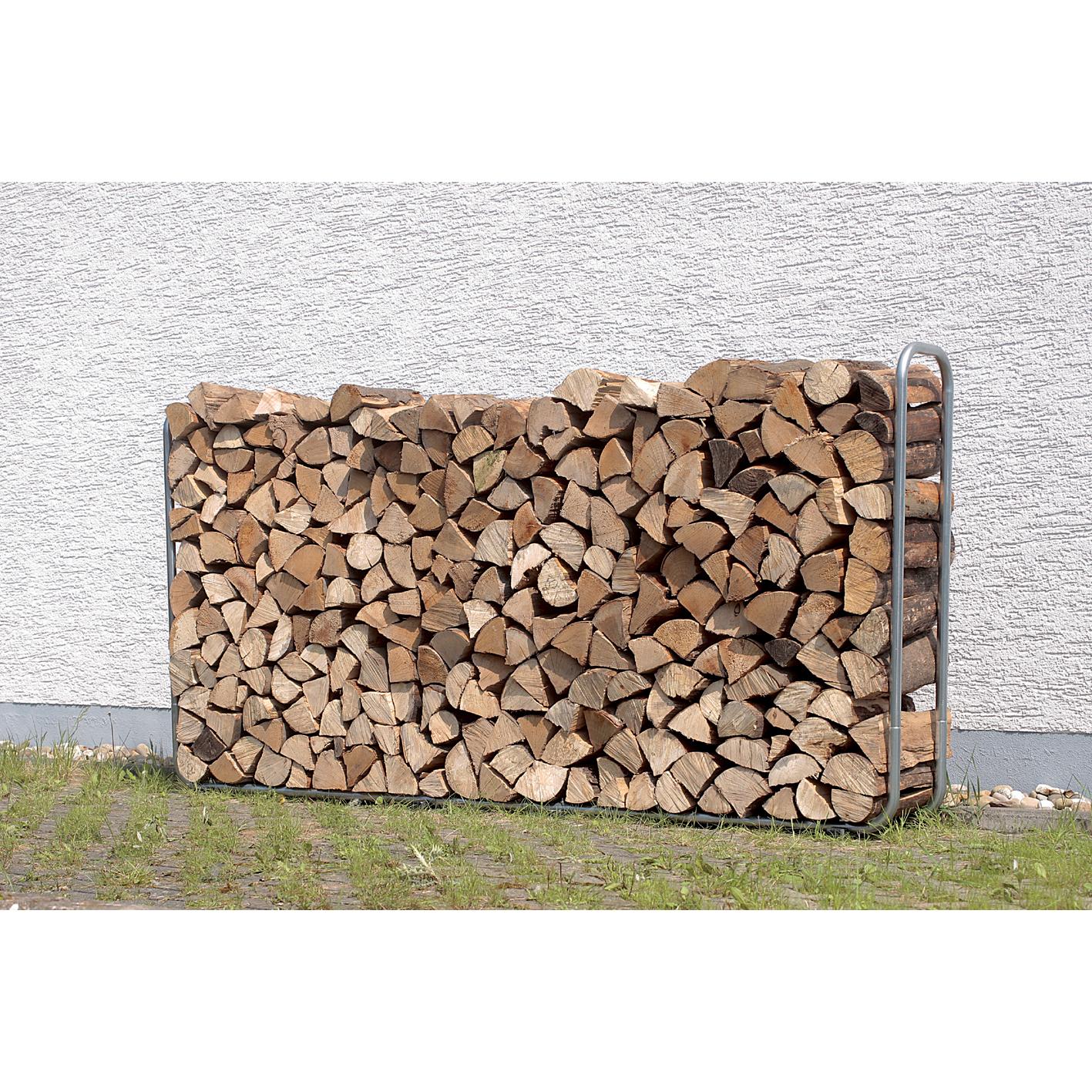 Supporto regolabile per conservare la legna da ardere