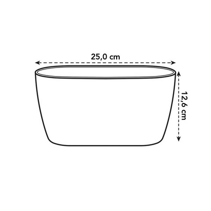 Podwójna doniczka na orchidee Brussels orchid duo Elho przezroczysta