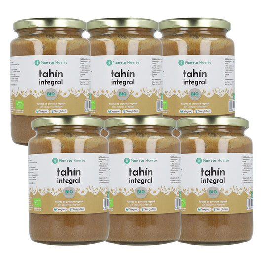 Förpackning med 6x fullkornstahin ECO Planeta Huerto 700 g