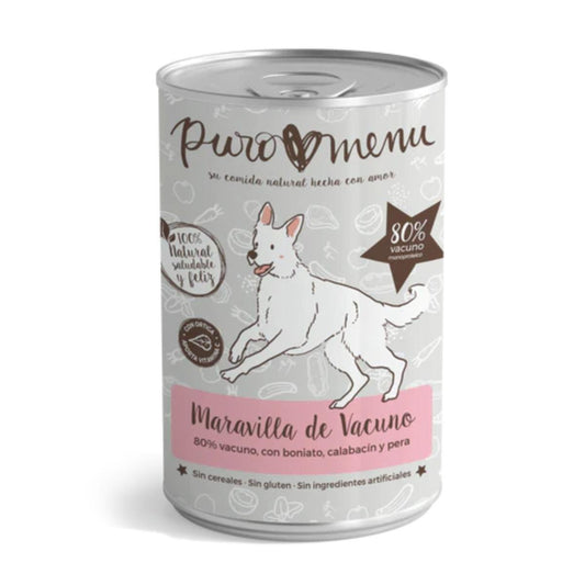 Cibo umido Barf per cani Maravilla di manzo BIO Puromenu 800 g