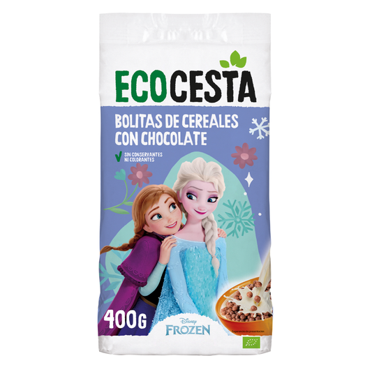 Palline di cereali con cioccolato biologico edizione Disney Ecocesta 400 g