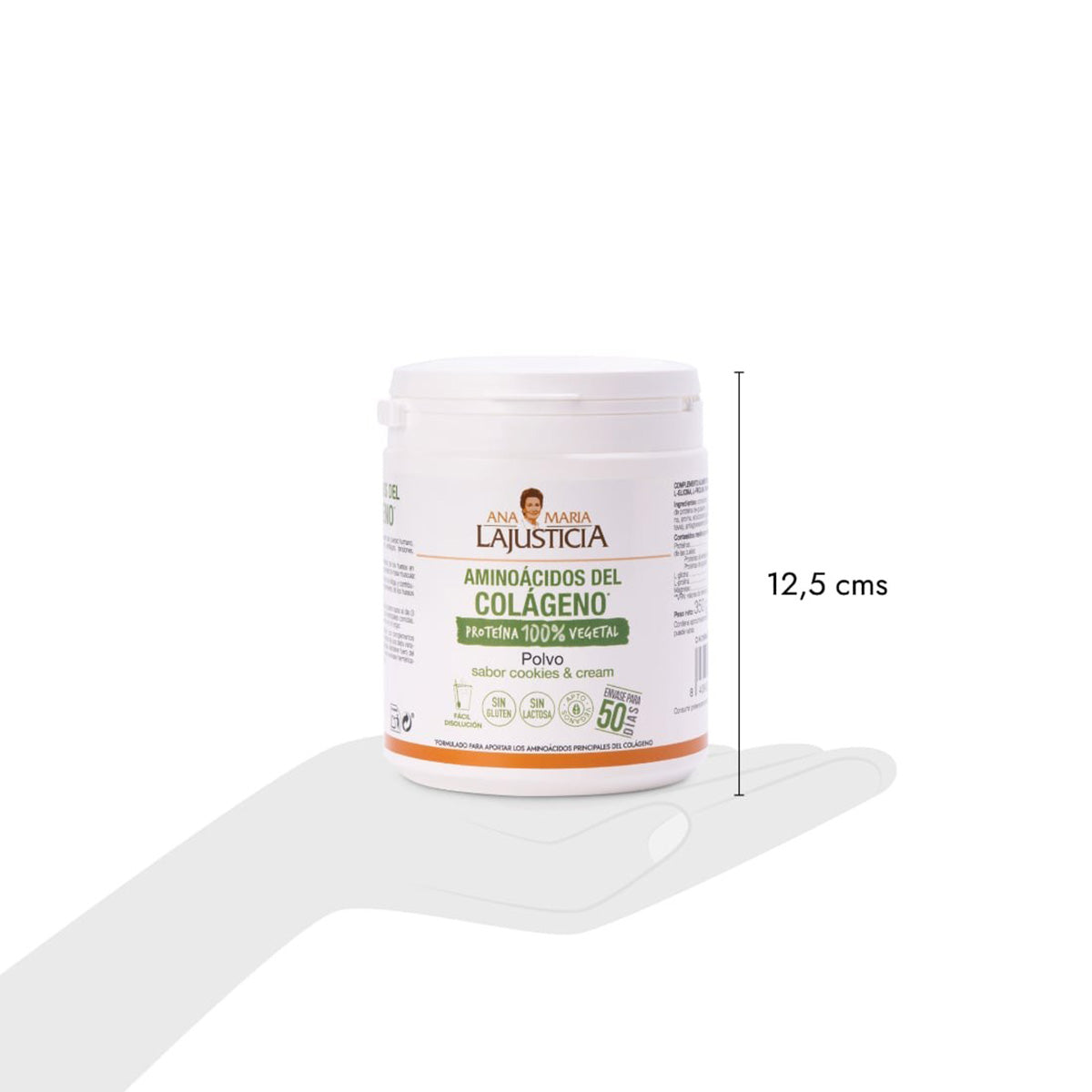 Acides aminés de collagène Saveur Cookies & Cream, Ana María La Justicia, 350 g en poudre