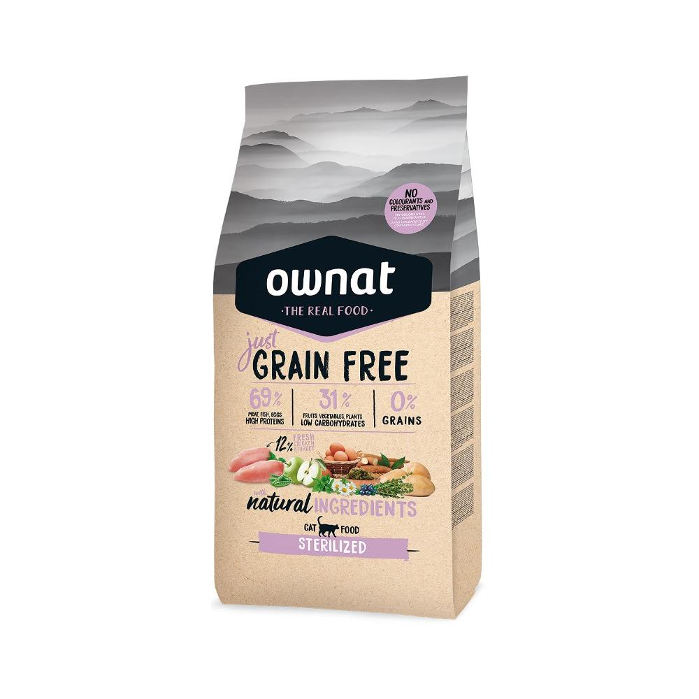 Mangime Just Grain Free per gatti sterilizzati Ownat 3 kg
