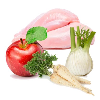 Barf våtfoder för hundar Puromenu ekologisk kycklingfest 800 g