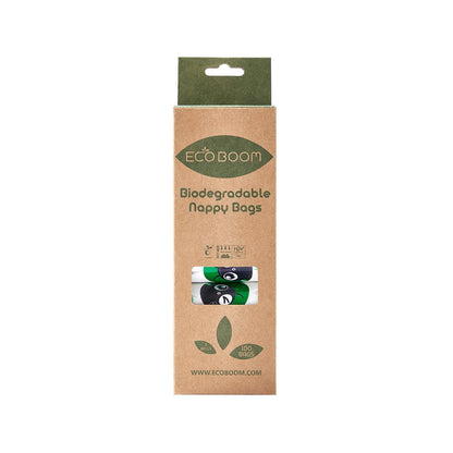Ecoboom 100% compostable biodegradable bags, 5x20 bags