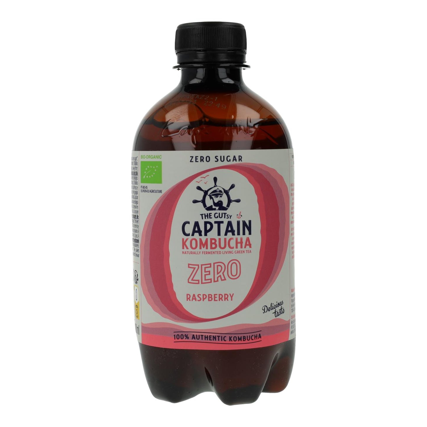 Captain Kombucha Zero Organic Raspberry 400 ml