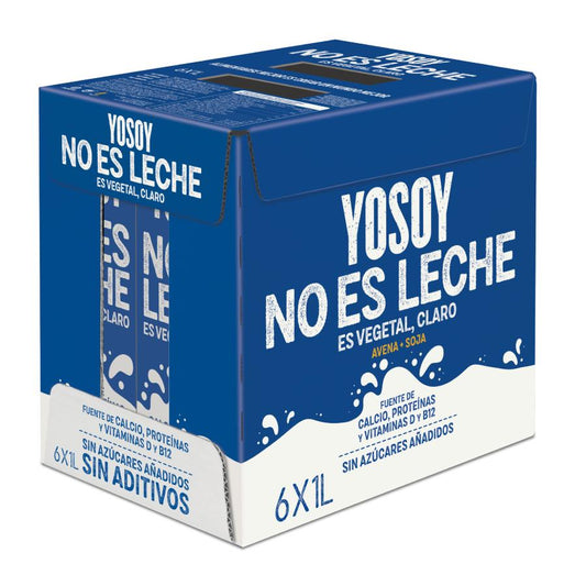 6er-Pack YOSOY NO ES LECHE Getränk aus Hafer und Soja, glutenfrei YOSOY 1 l