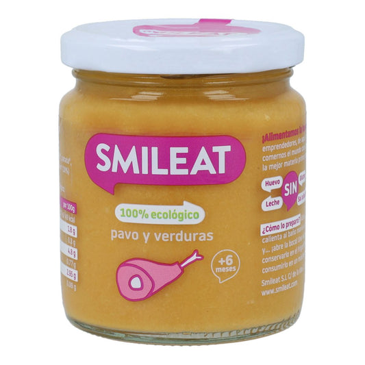 Słoiczek BIO z indykiem i warzywami +6 miesięcy Smileat, 230 g