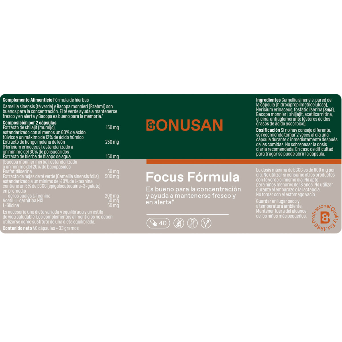 Focus Formula Bonusan 40 kapsułek