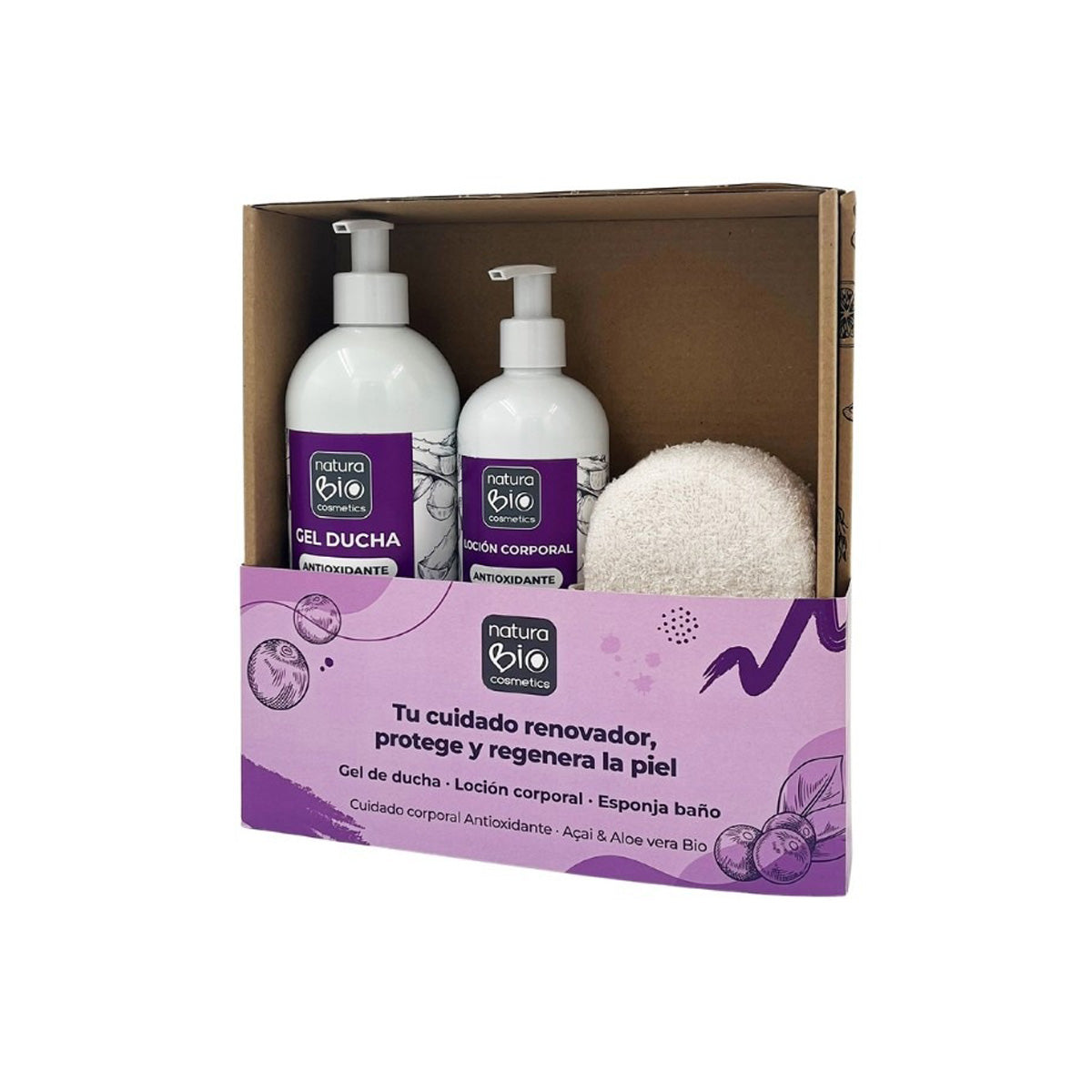 Confezione natalizia Igiene e cura del corpo Antiossidante + Omaggio confezione regalo NaturaBIO Cosmetics