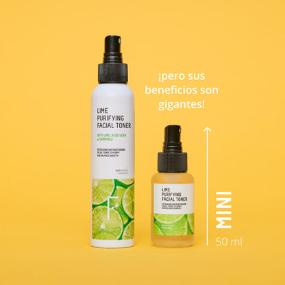 Mini formato - Tonico purificante al lime per il viso, Freshly Cosmetics, 50 ml