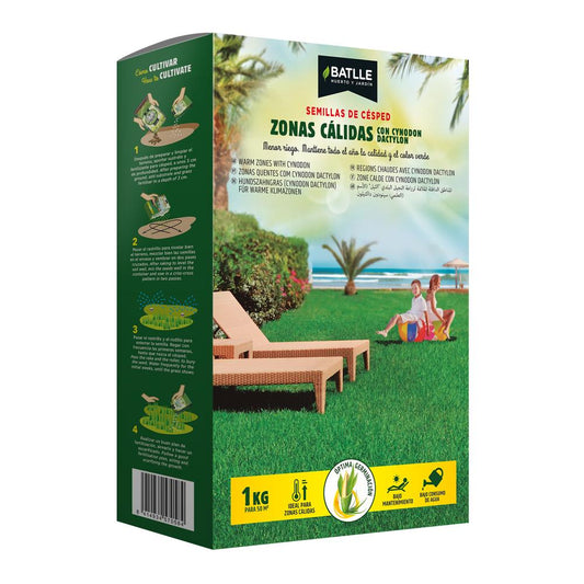 Graszaad voor warme zones met Cynodon dactylon Batlle 1 kg