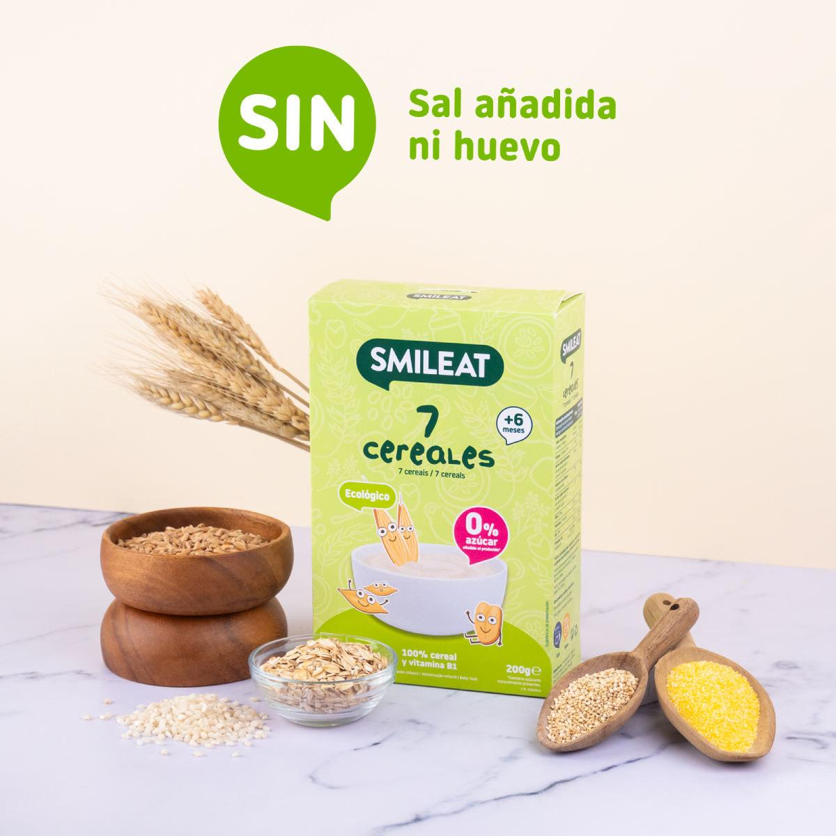 6-pack 7-kornsgröt Eco Smileat 200 g