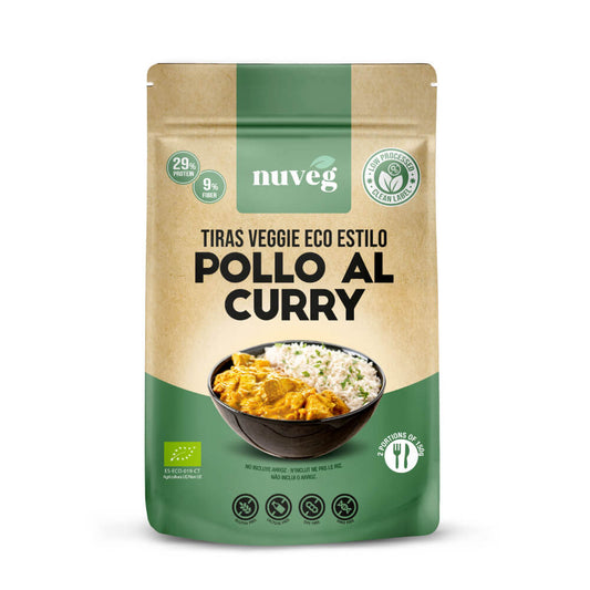Poulet végétarien au curry bio Nuveg 90 g