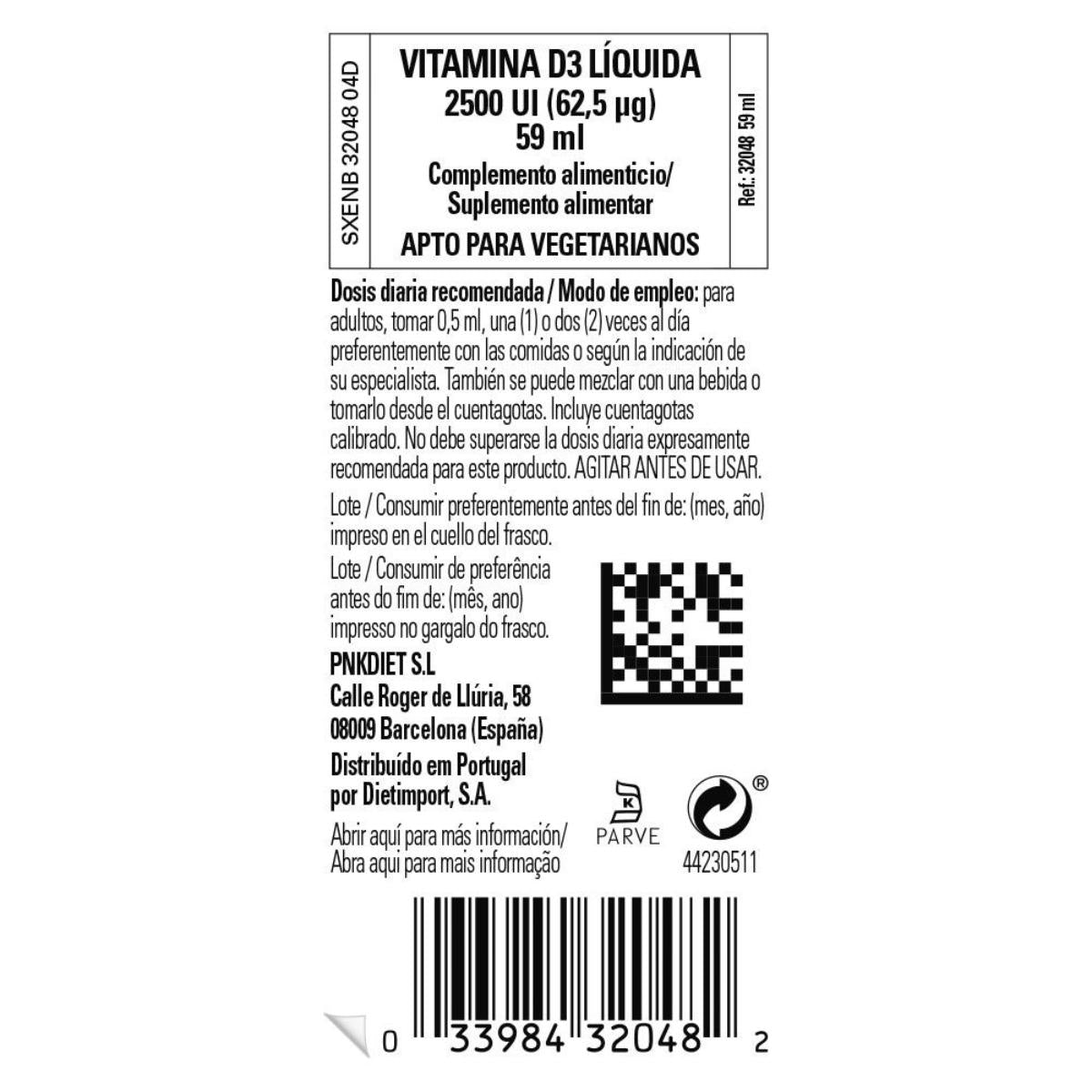 Witamina D3 w płynie 2500 IU, 59 ml (pomarańczowa)