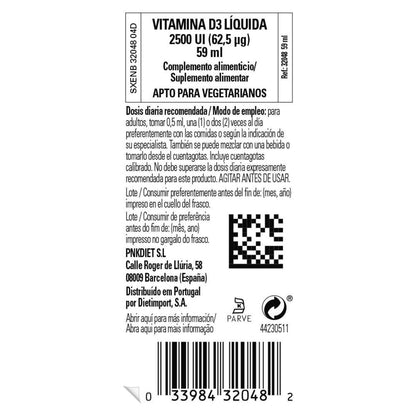 Witamina D3 w płynie 2500 IU, 59 ml (pomarańczowa)