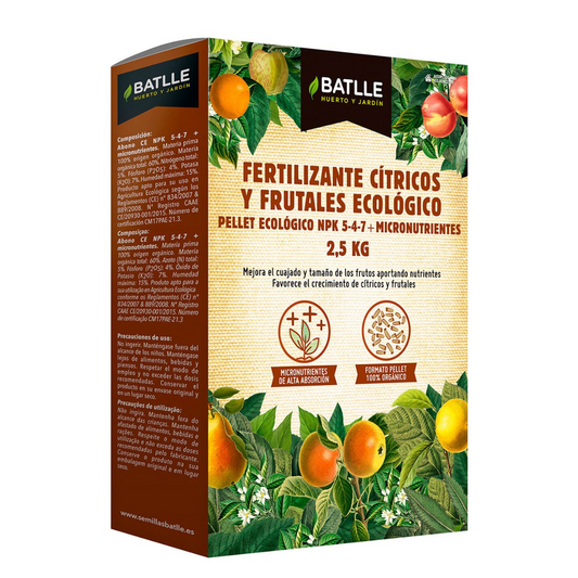 Gödselmedel för citrus- och fruktträd Batlle Bio 2,5 kg