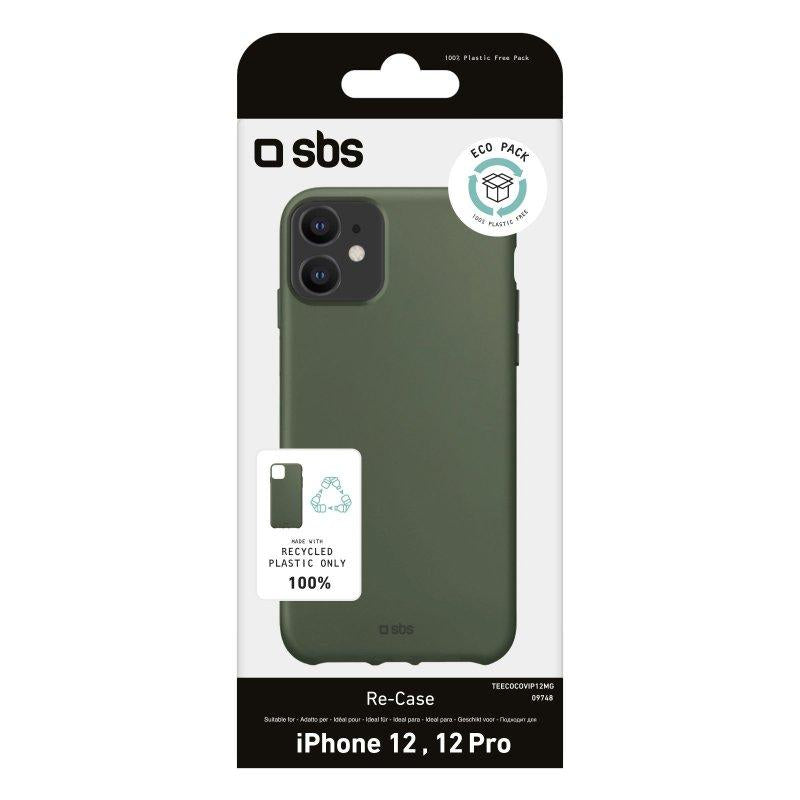 Custodia in plastica riciclata per iPhone 12 / iPhone 12 Pro verde SBS