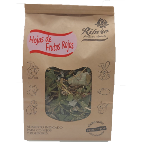 Feuilles de fruits rouges snack pour lapins et rongeurs Ribero 100 g