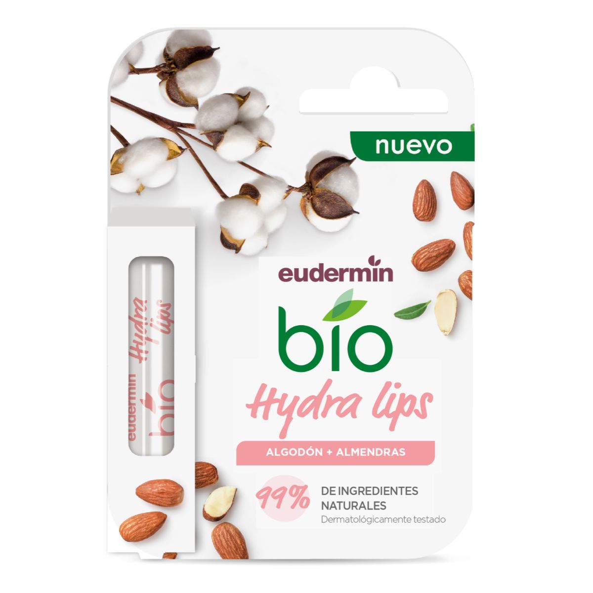 Baume à lèvres Hydra Coton Amandes Eudermin 4,8 g