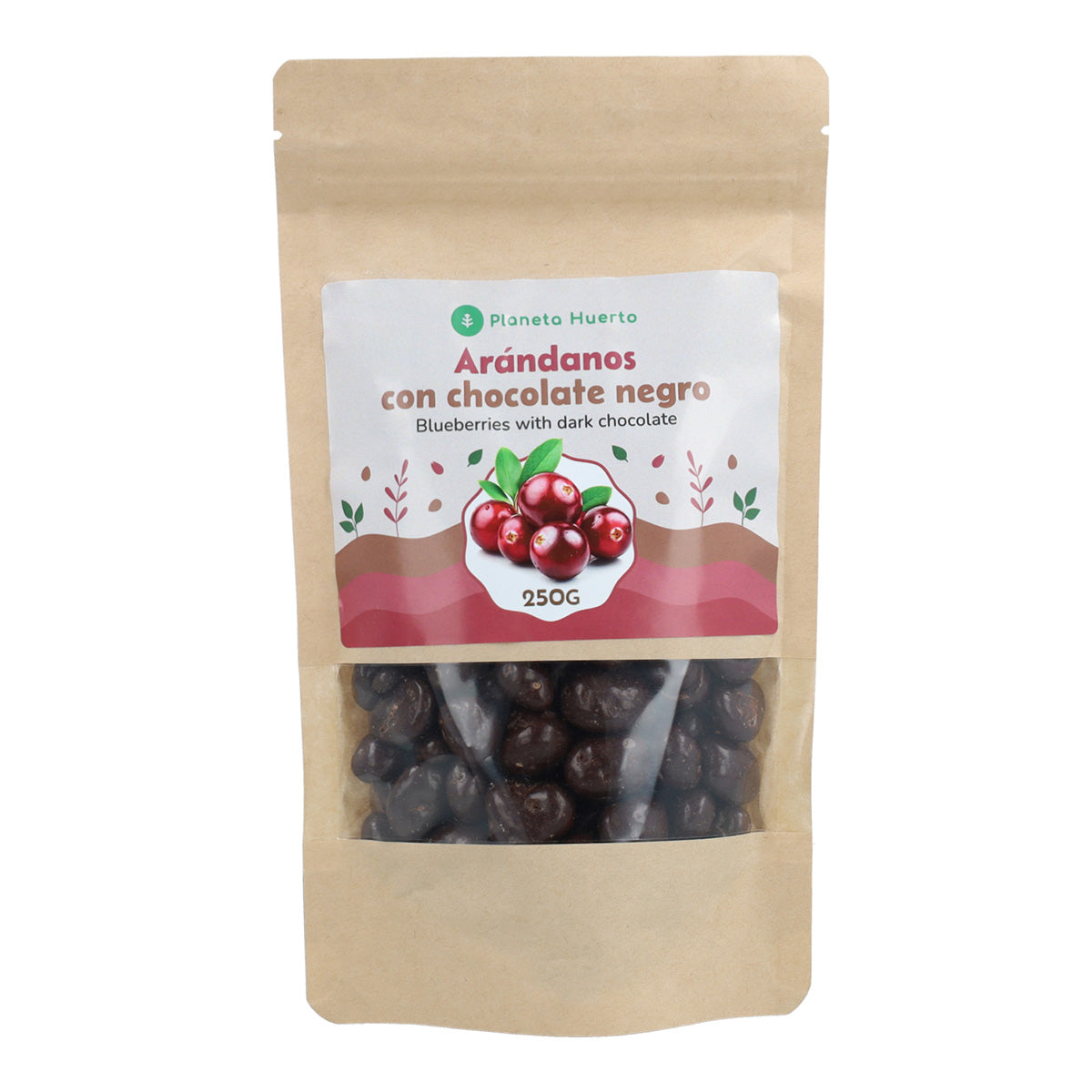Heidelbeeren mit dunkler Schokolade Planeta Huerto 250gr