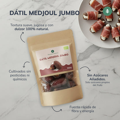 Jumbo-dadlar medjoul ECO Planeta Huerto 250 g