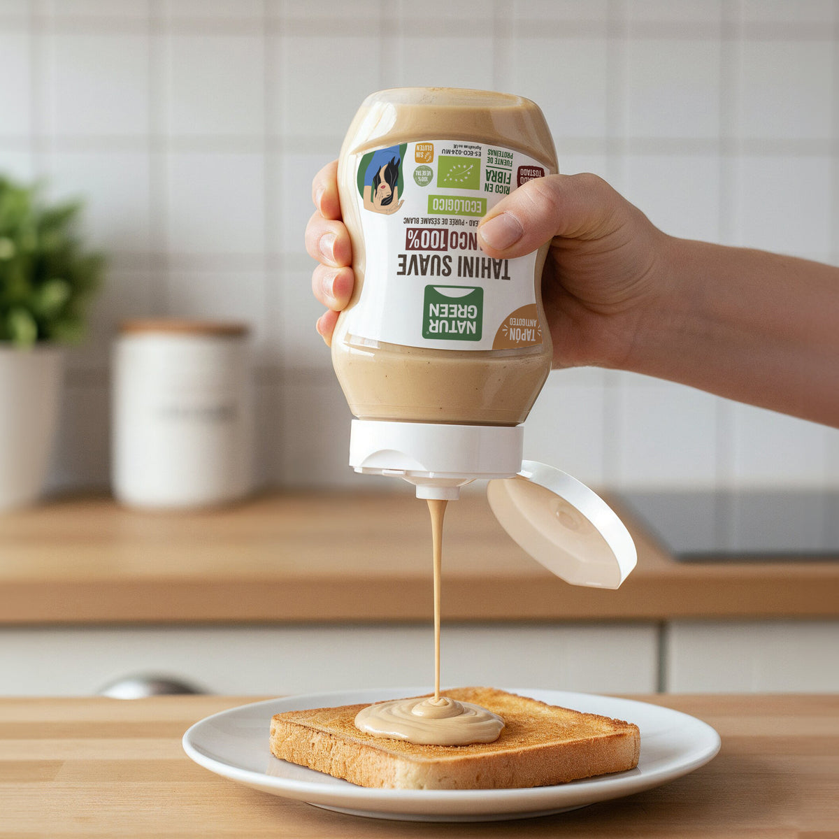 Tahini morbido bianco antigoccia Bio NaturGreen 270 g