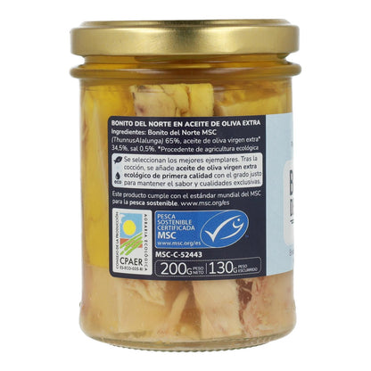 Confezione da 12x Tonno bianco in olio d'oliva ECO Planeta Huerto 200 g