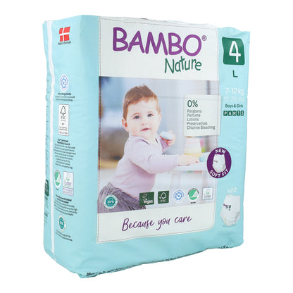 Pannolini Pants T4 (7-12 kg) Bambo Nature 20 pezzi