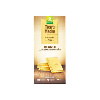 Cioccolato bianco con zucchero di canna biologico Tierra Madre Oxfam Intermón 100 g
