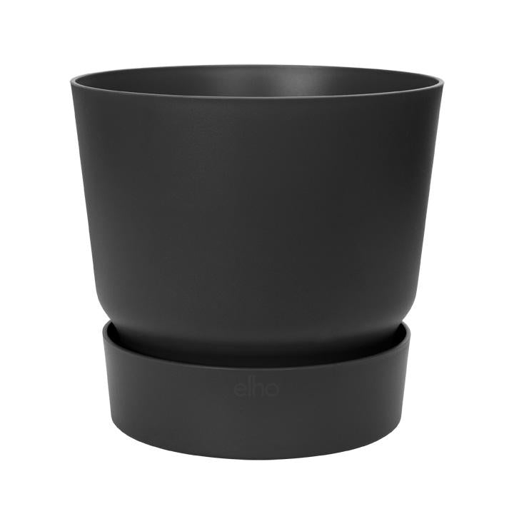 Blomkruka med integrerad bricka Greenville Elho Anthracite 30 cm