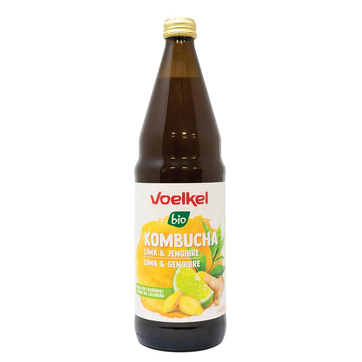 Voelkel Organic Lime and Ginger Kombucha 750 ml