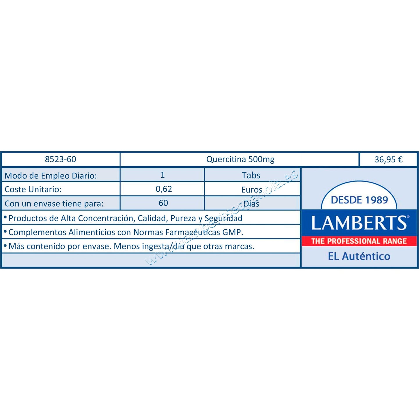 Quercitin  60 Tabletten à 500 mg, Lamberts