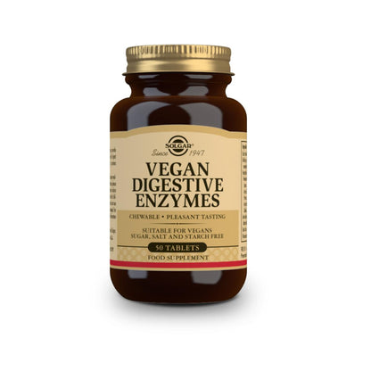 Veganska matsmältningsenzymer, 50 tuggtabletter