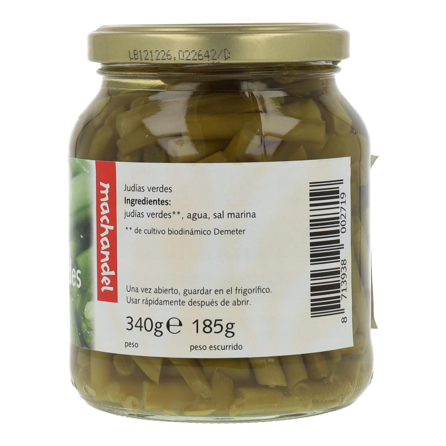 Machandel organic green beans 340 g