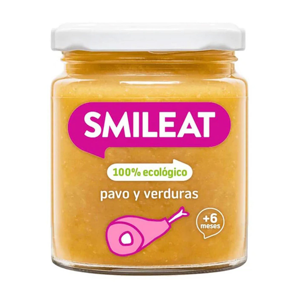 Pakket 12x biologisch potje kalkoen en groenten +6 maanden Smileat, 230 g