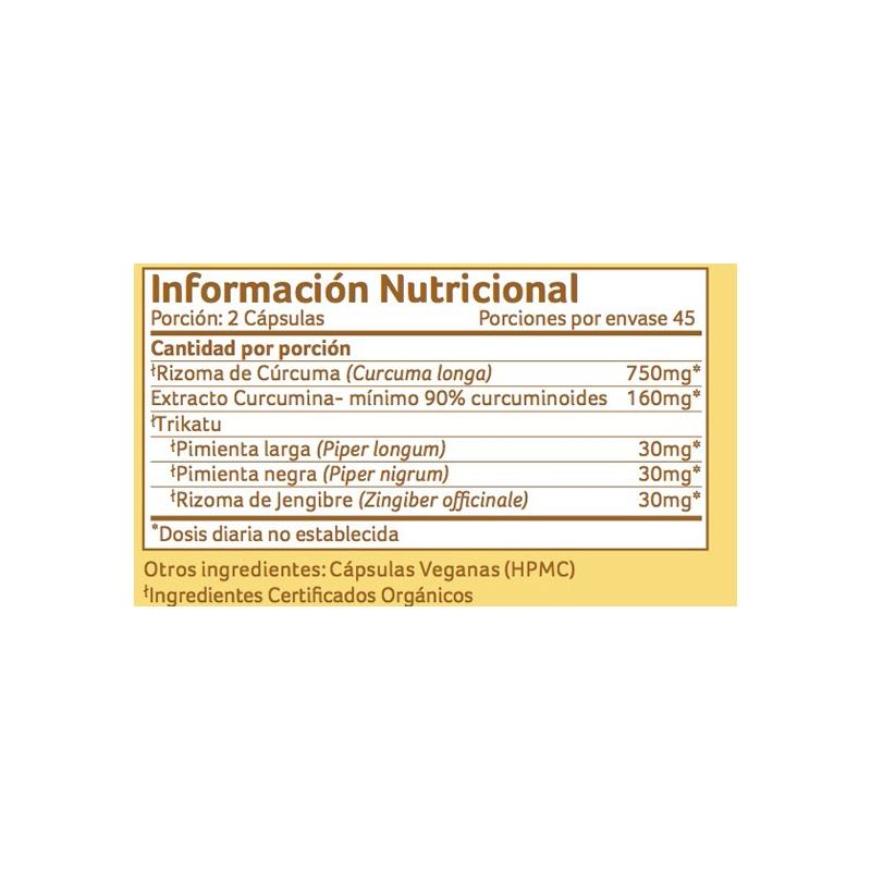 Turmeric Formula Organic India 90 kapsułek