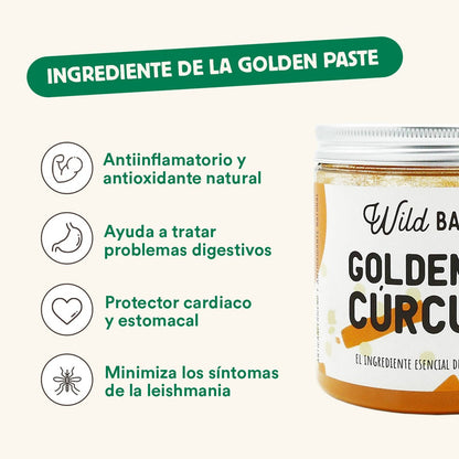 Kurkuma voor Golden Paste Supplement voor huisdieren Wild Balance 100 g