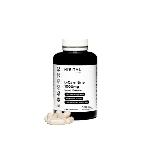 L-Carnitin 1000 mg Hivital 180 vegane Kapseln