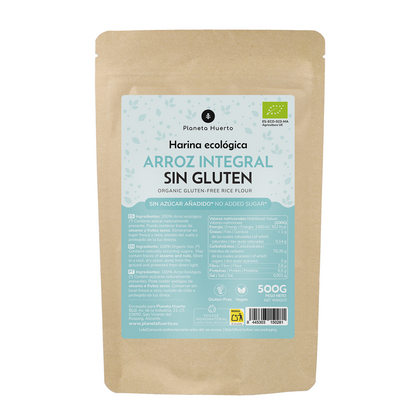 Farina di riso integrale senza glutine ECO Planeta Huerto 500 g