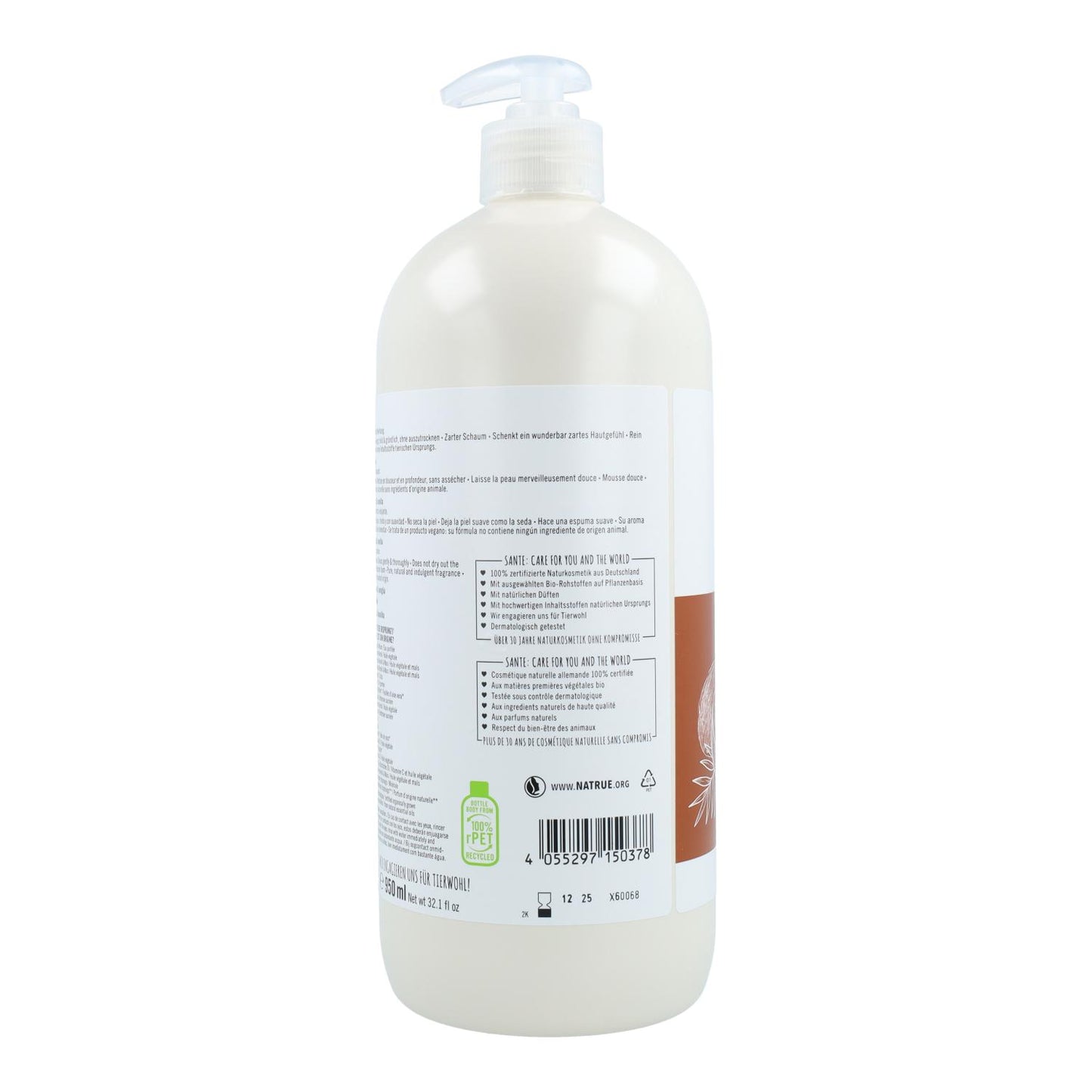 Gel de ducha BIO de coco y vainilla Sante 950 ml