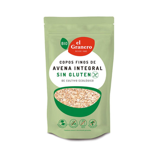 El Granero Organic Gluten-Free Fine Wholemeal Oat Flakes 500 g