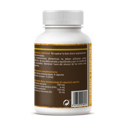 Passiflora e valeriana Sotya, 90 capsule da 450 mg