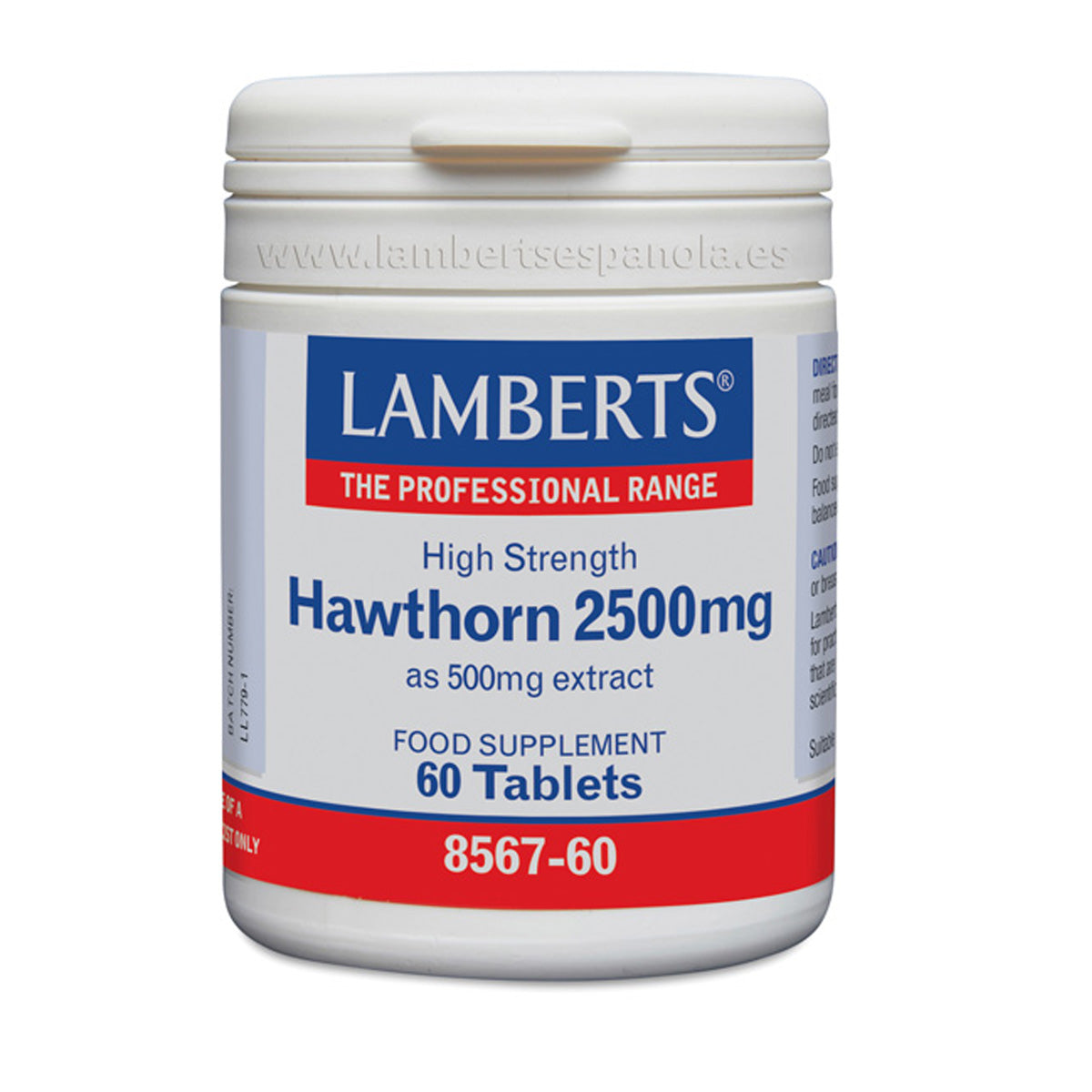 Weißdorn 2.500 mg Lamberts, 60 Tabletten